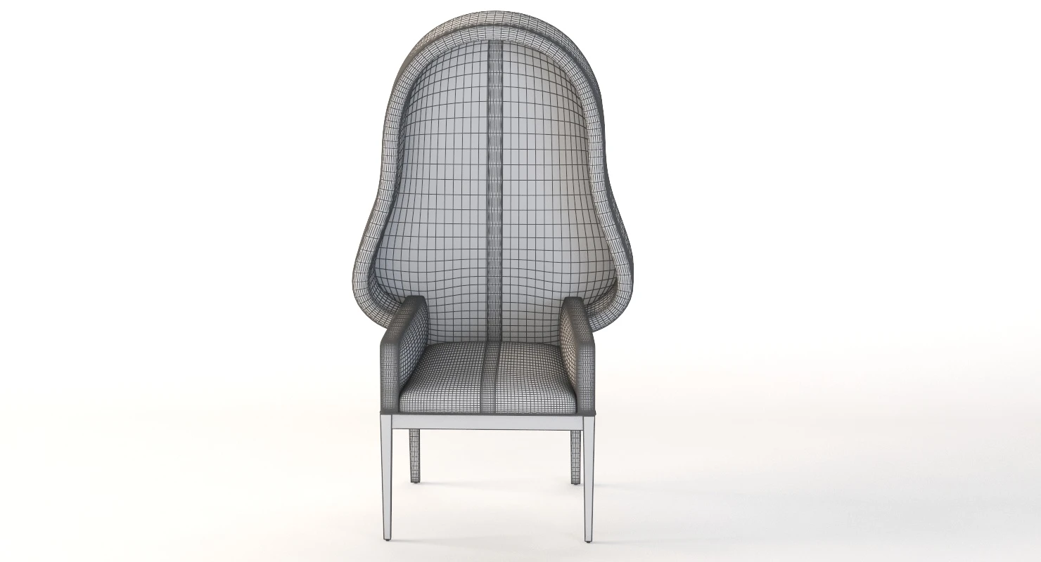 The Vader High Back Lounge Chair By Sherrod 3D Model_013