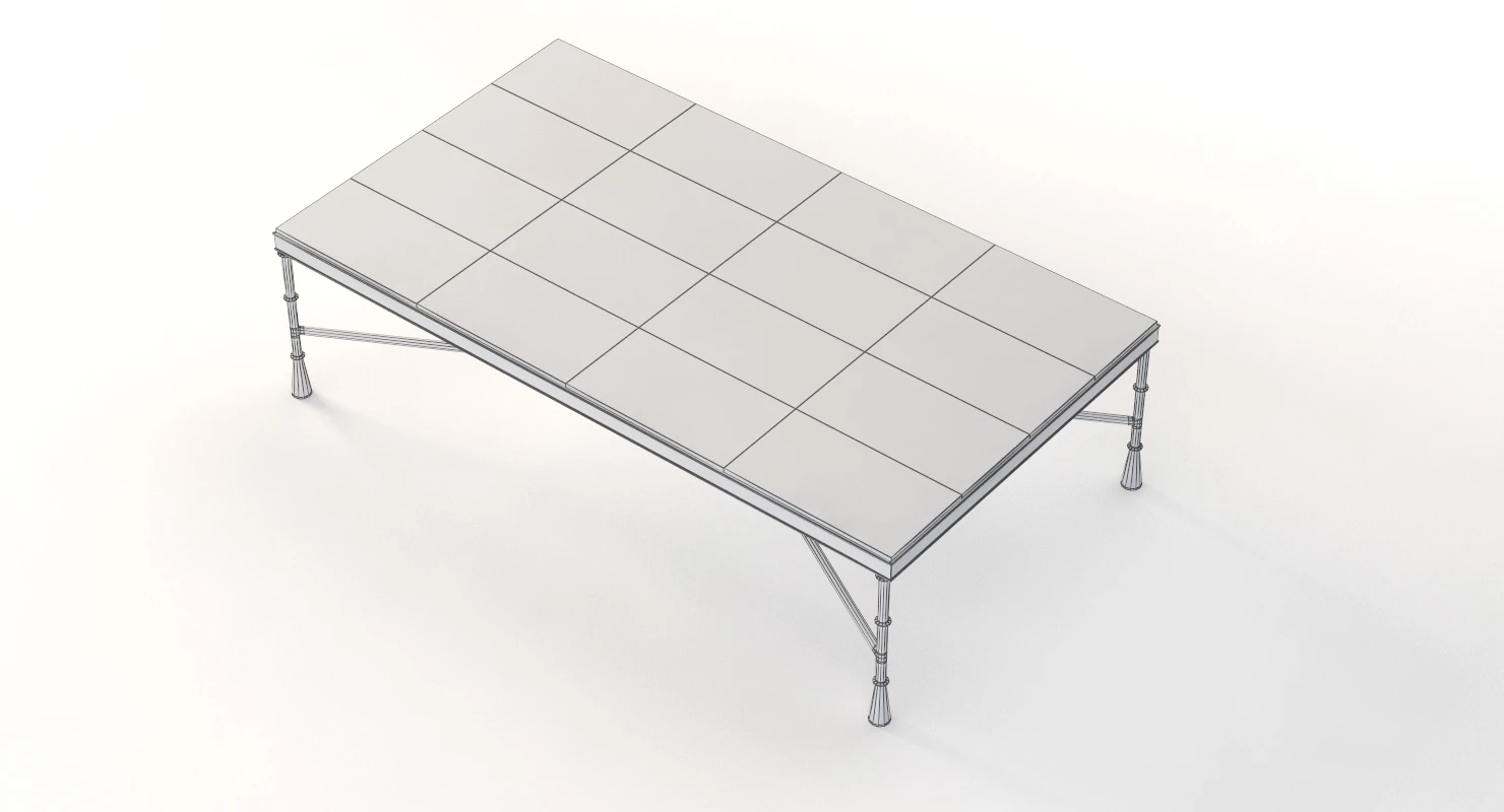 Tom Corbin Large Bronze Coffee Table Signed 3D Model_010