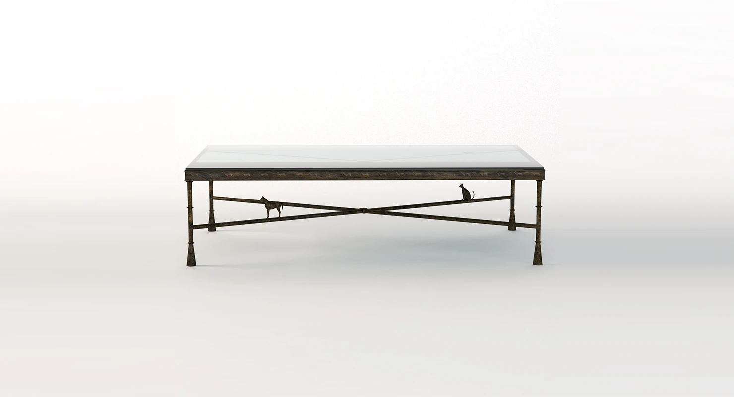 Tom Corbin Large Bronze Coffee Table Signed 3D Model_011