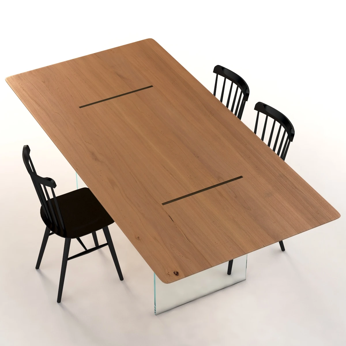 Tonelli Tavolante Dining Table with Chair 3D Model_03