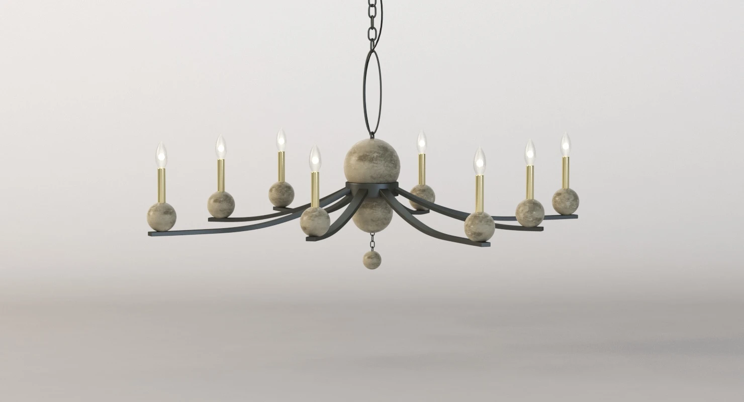 Troy F6339 Tallulah Rust Chandelier 3D Model_010
