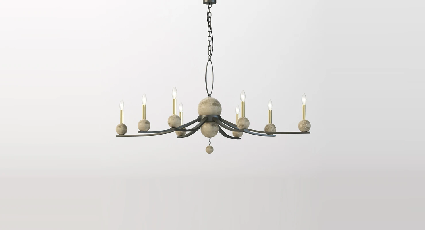 Troy F6339 Tallulah Rust Chandelier 3D Model_01