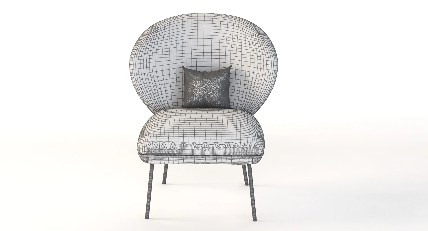 Ventall Lounge Chair by Yonoh Studio 3D Model_011