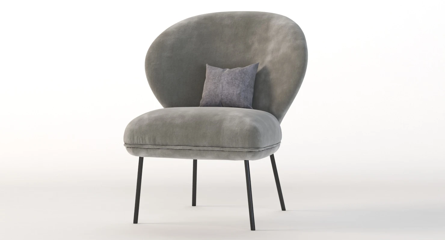 Ventall Lounge Chair by Yonoh Studio 3D Model_010