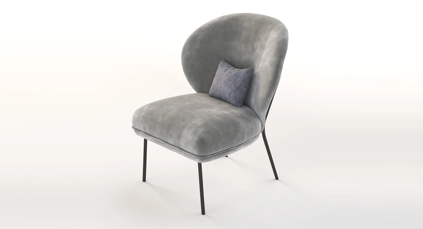 Ventall Lounge Chair by Yonoh Studio 3D Model_01