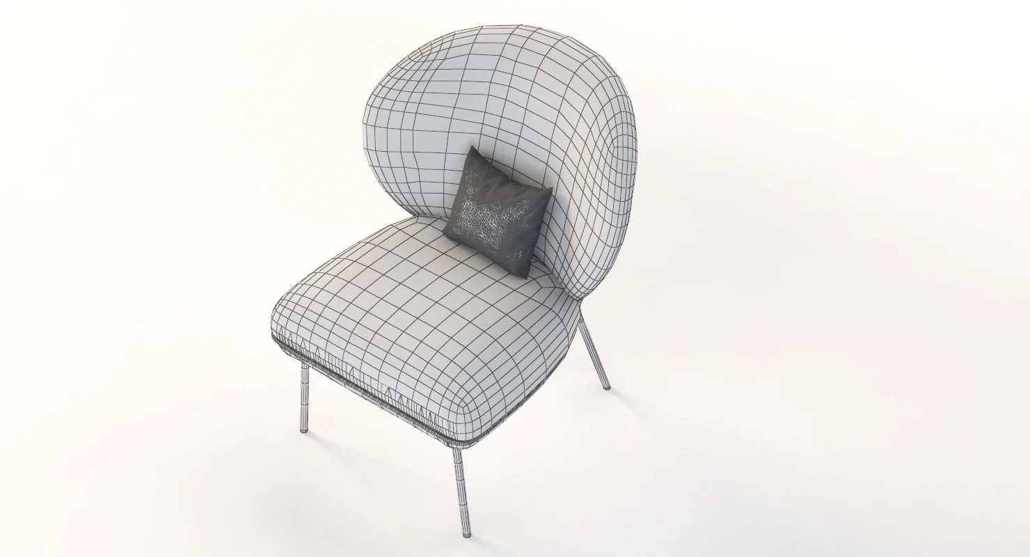 Ventall Lounge Chair by Yonoh Studio 3D Model_014
