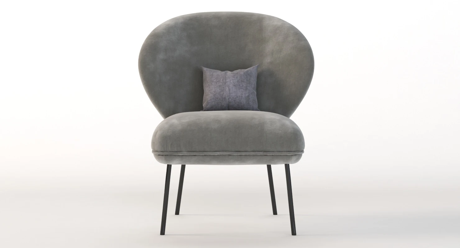 Ventall Lounge Chair by Yonoh Studio 3D Model_04