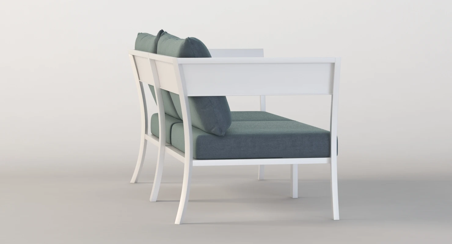 Vermobil Porto Cervo Outdoor Love Seat Sofa 3D Model_05