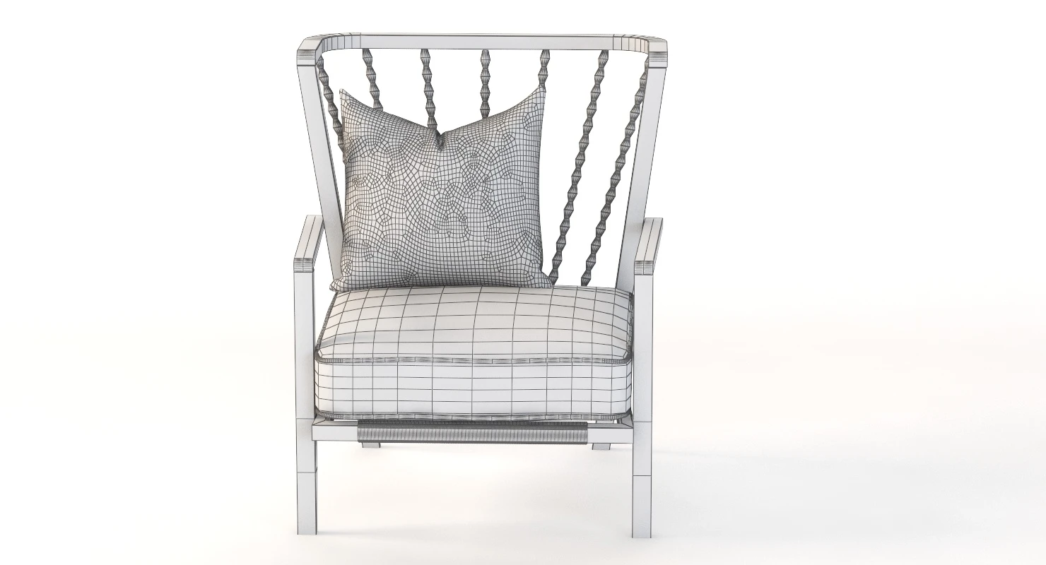 Vintners Wing Armchair 3D Model_011