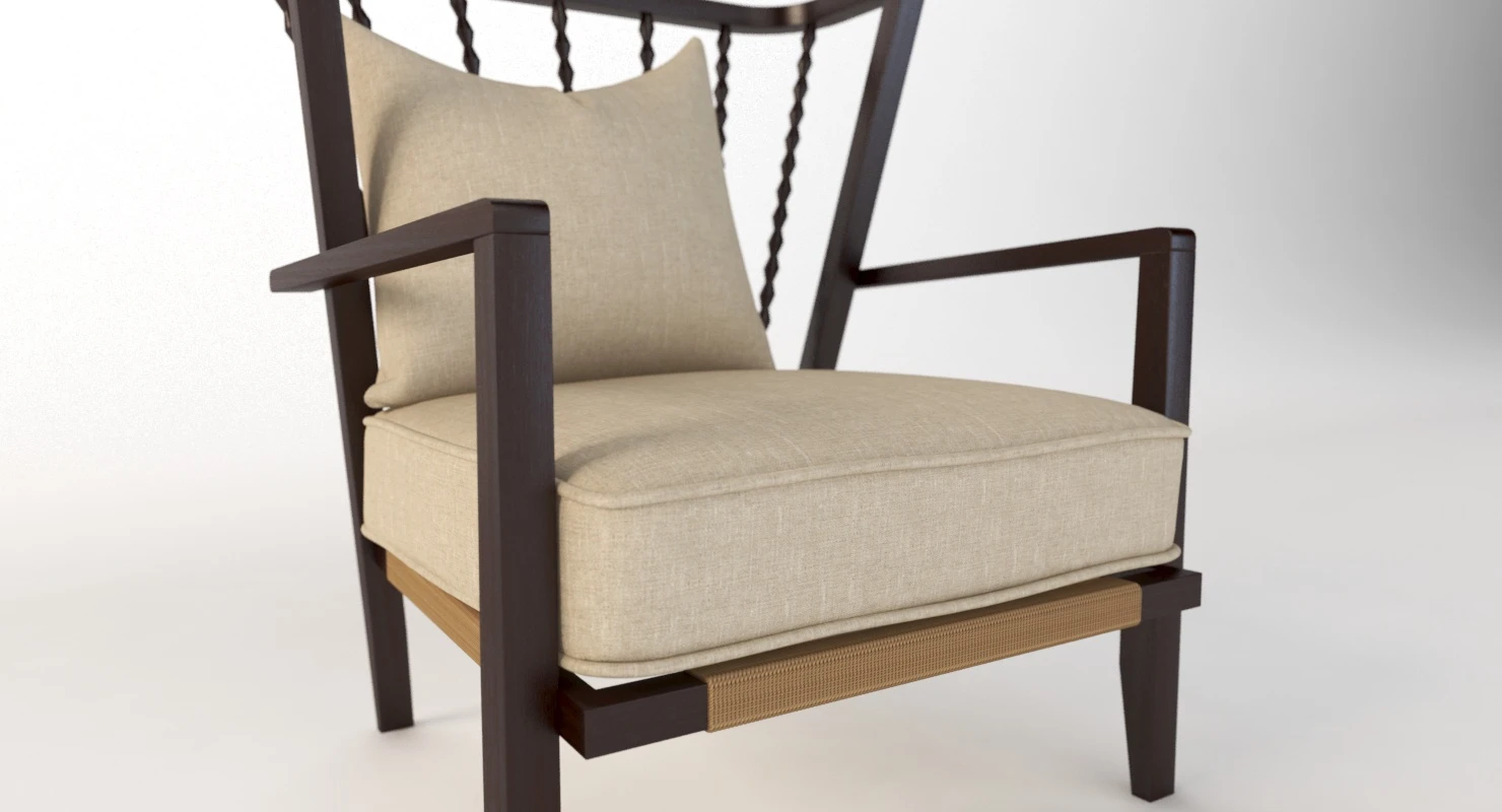 Vintners Wing Armchair 3D Model_03