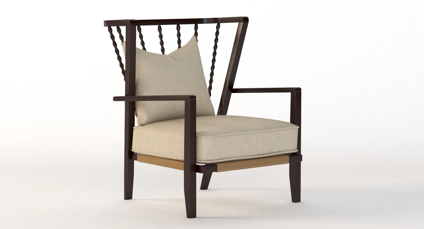 Vintners Wing Armchair 3D Model_05