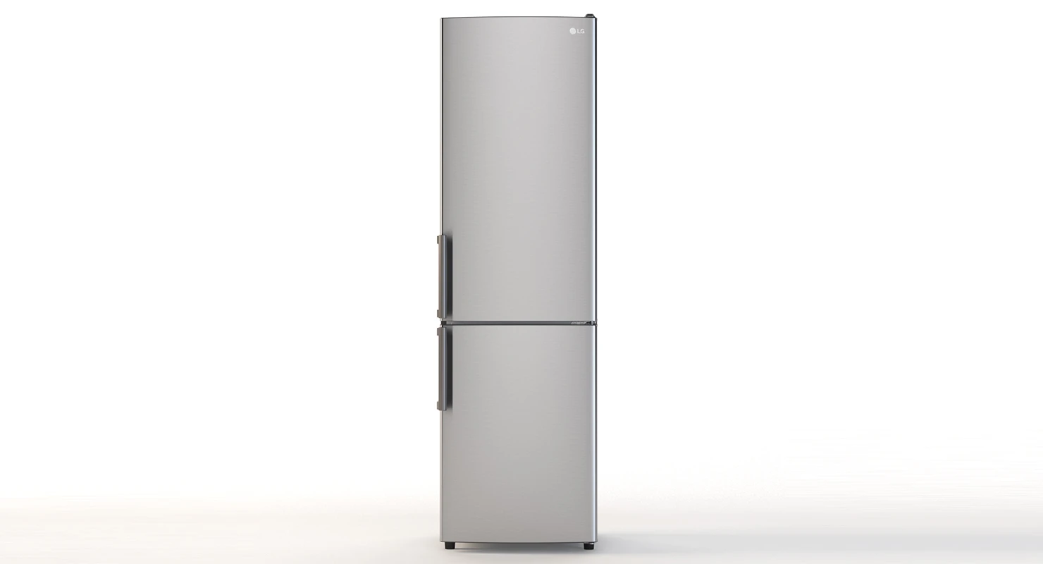 Whirlpool Bottom Mount Refrigerator 3D Model_01