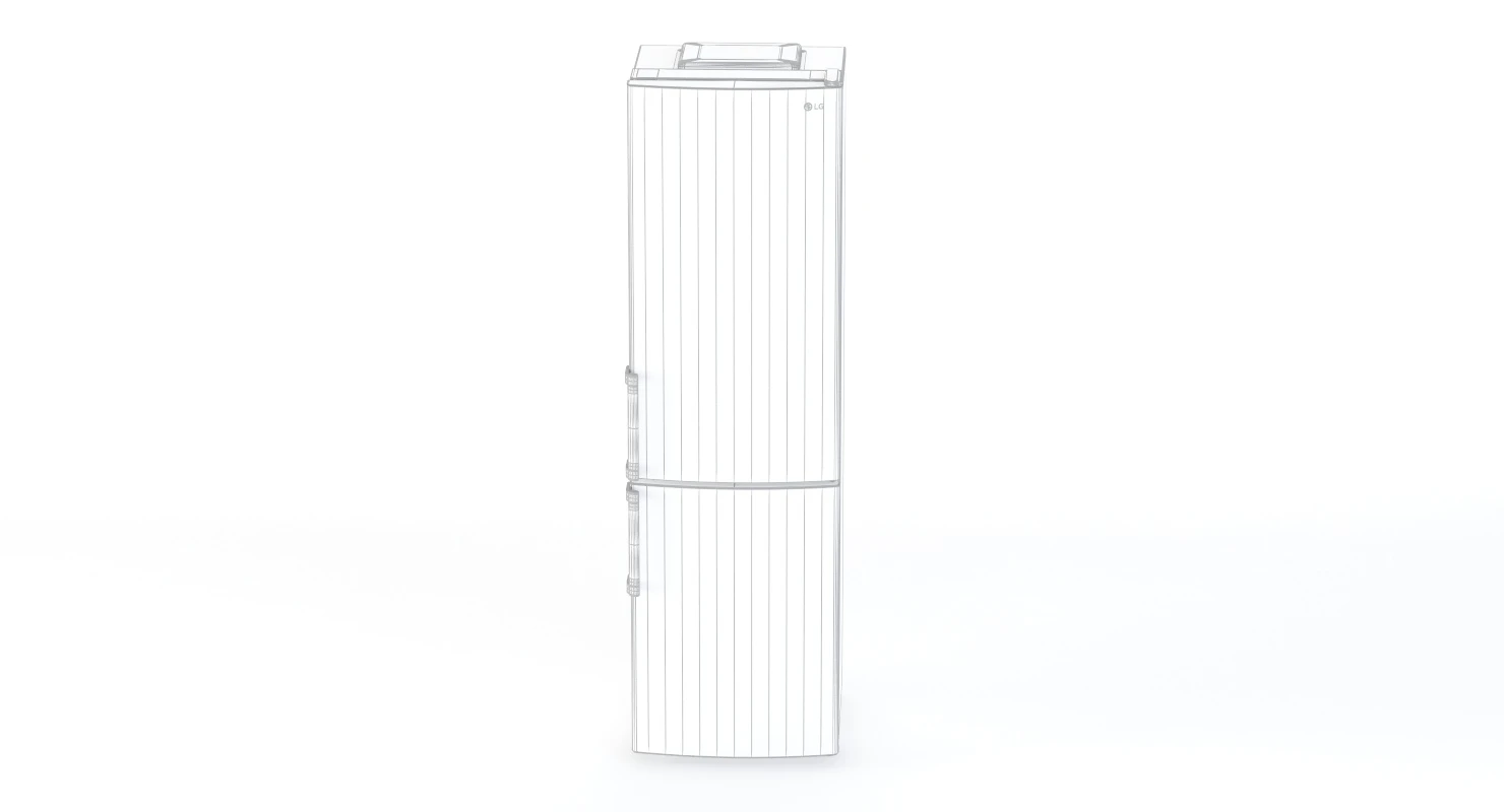 Whirlpool Bottom Mount Refrigerator 3D Model_010
