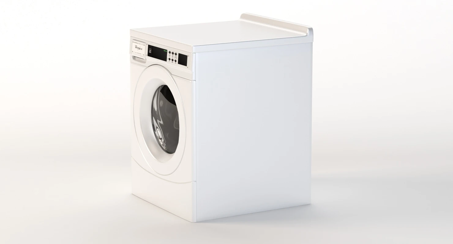 Whirlpool Commercial High Efficiency Energy Star Qualified Front load Washer 3D Model_07