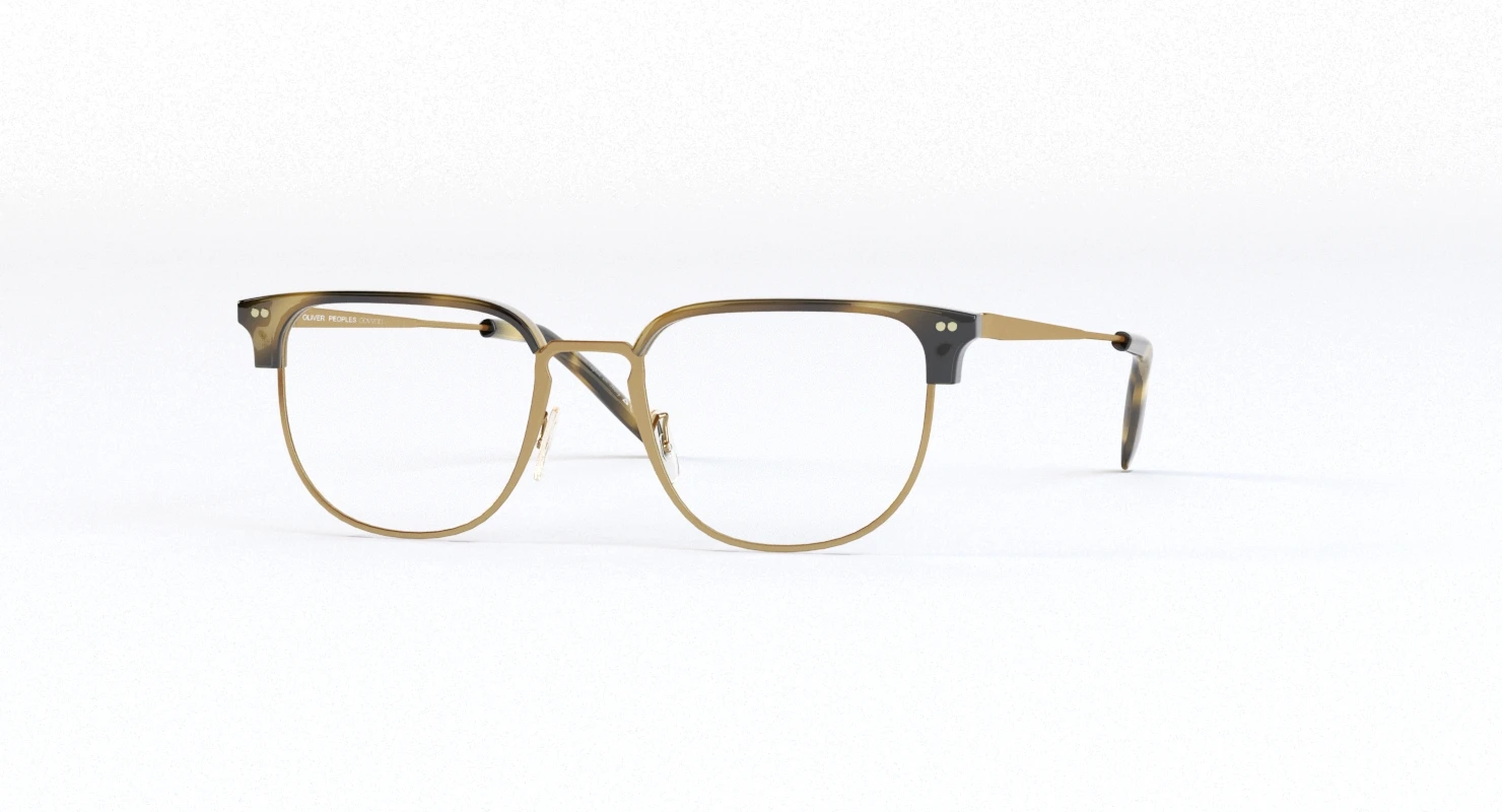 Willman Cocobolo Antique Gold Optical Eyewear by Oliver Peoples 3D Model_09