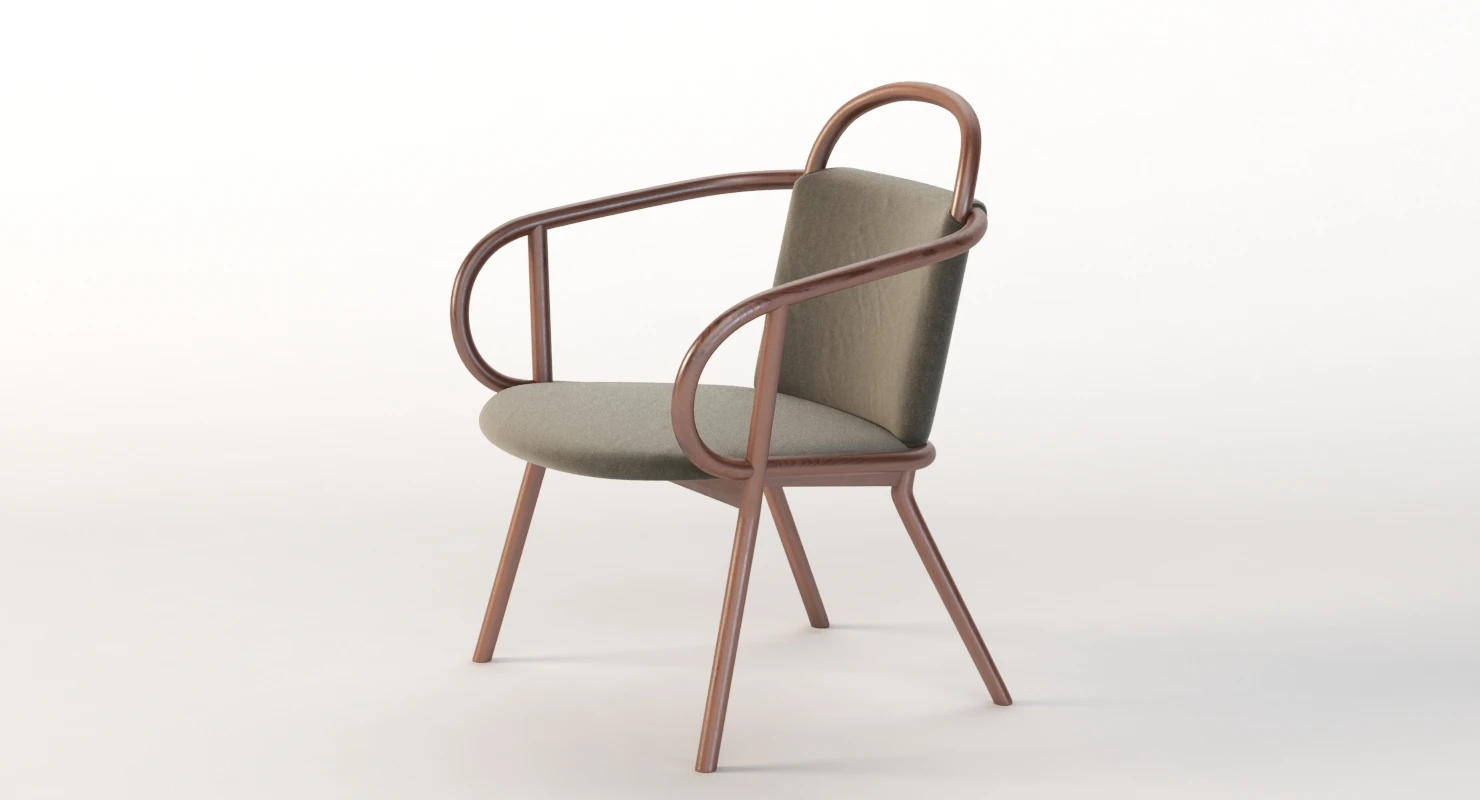 Zantilam Zant Armchair by Patricia Urquiola 3D Model_07