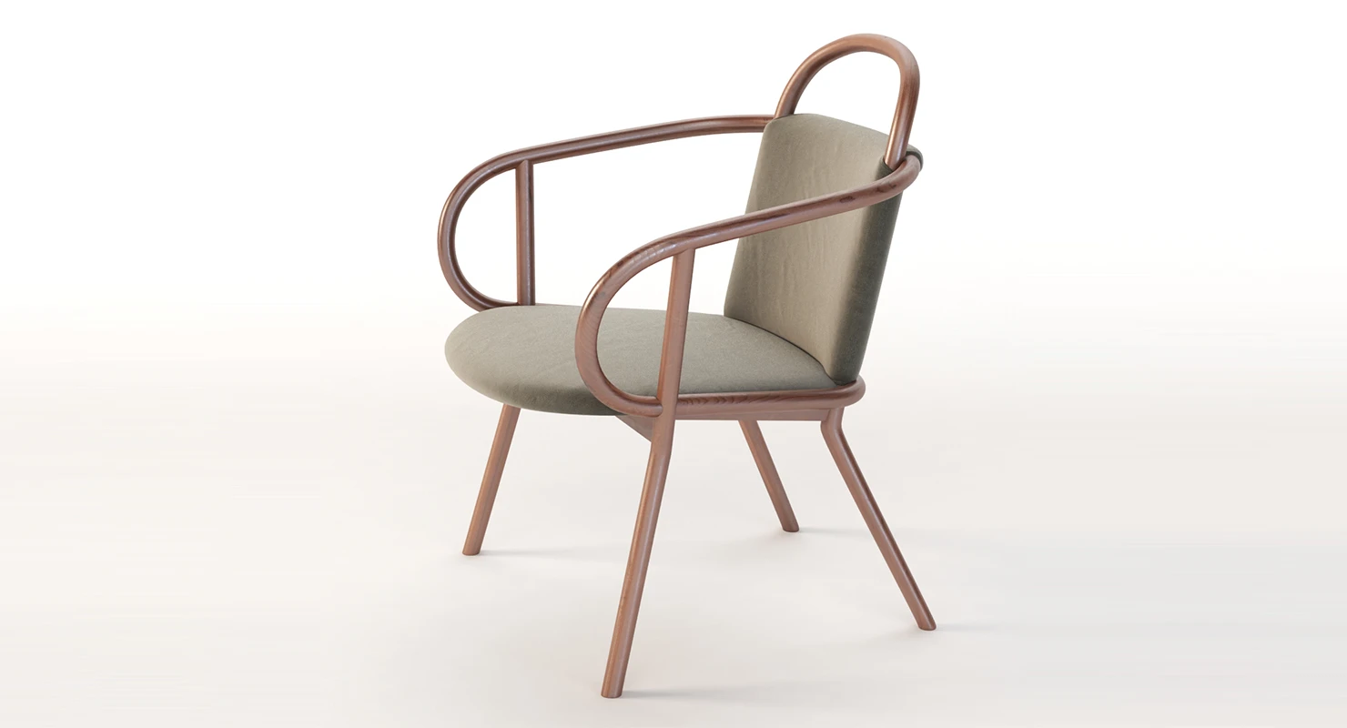 Zantilam Zant Armchair by Patricia Urquiola 3D Model_013