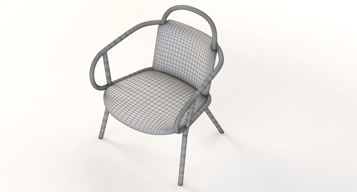 Zantilam Zant Armchair by Patricia Urquiola 3D Model_011