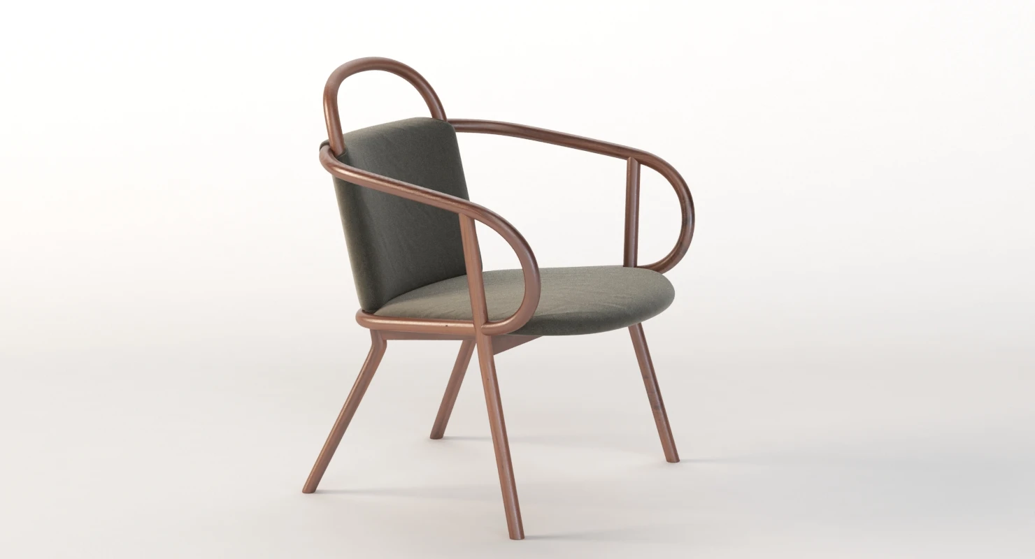 Zantilam Zant Armchair by Patricia Urquiola 3D Model_03