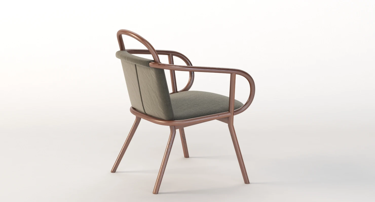 Zantilam Zant Armchair by Patricia Urquiola 3D Model_04