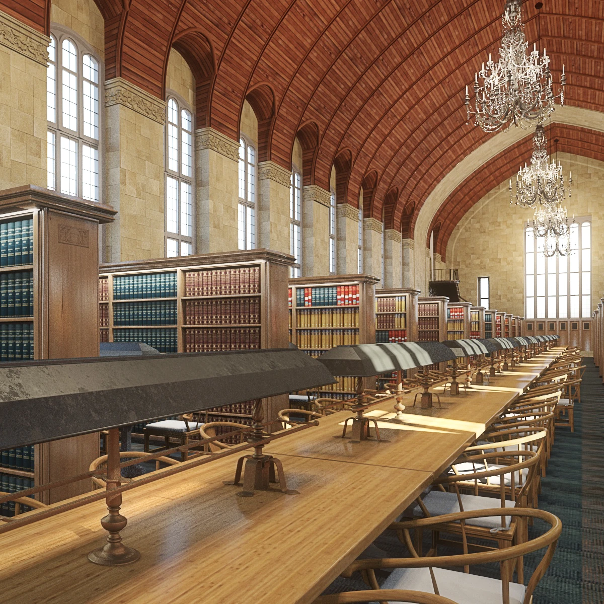 Cornell Law School Library 3D Model_010