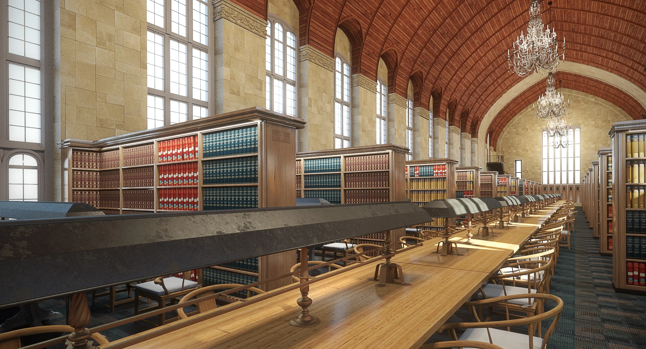 Cornell Law School Library 3D Model_09