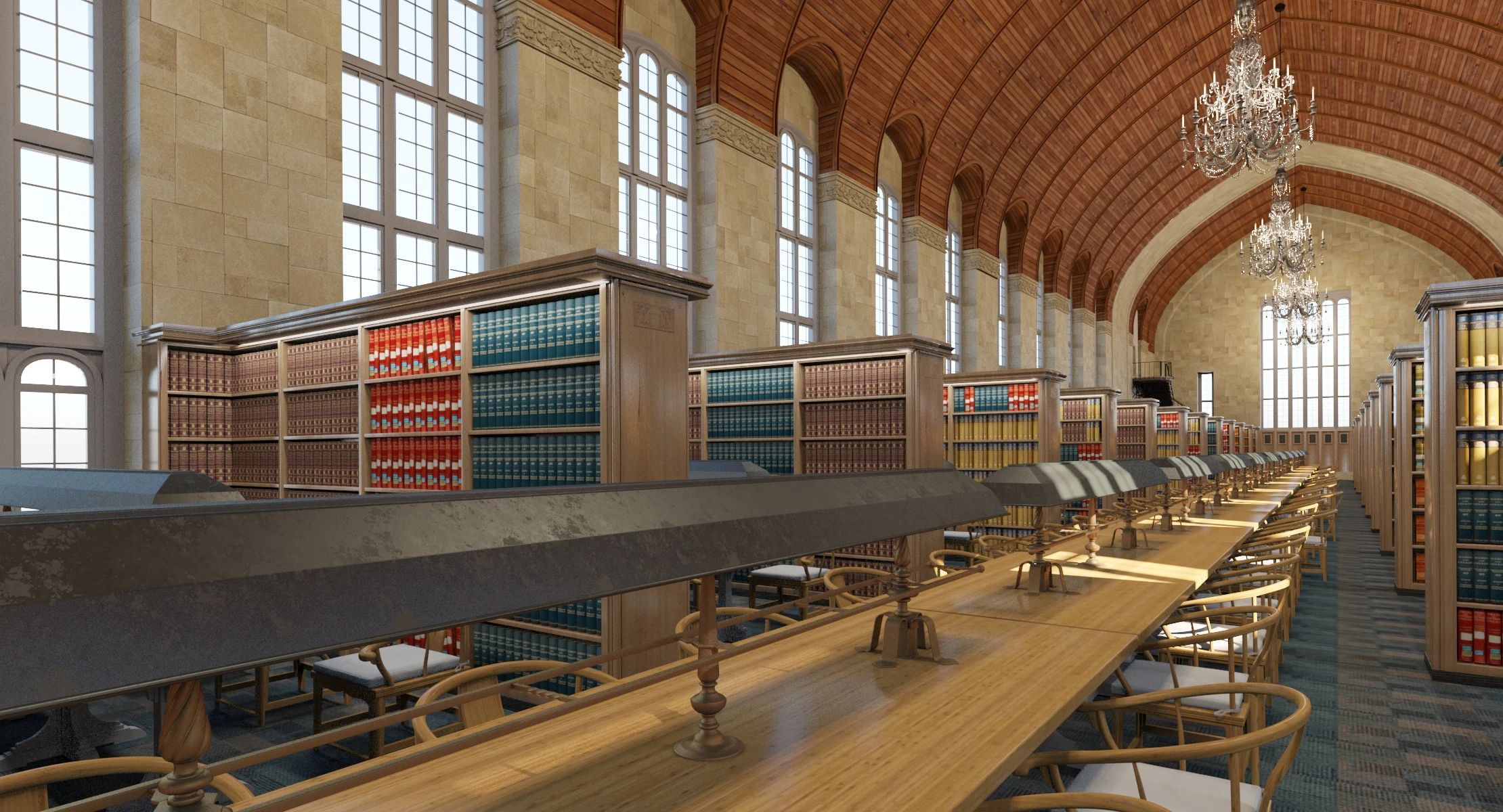 Cornell Law School Library 3D Model_08
