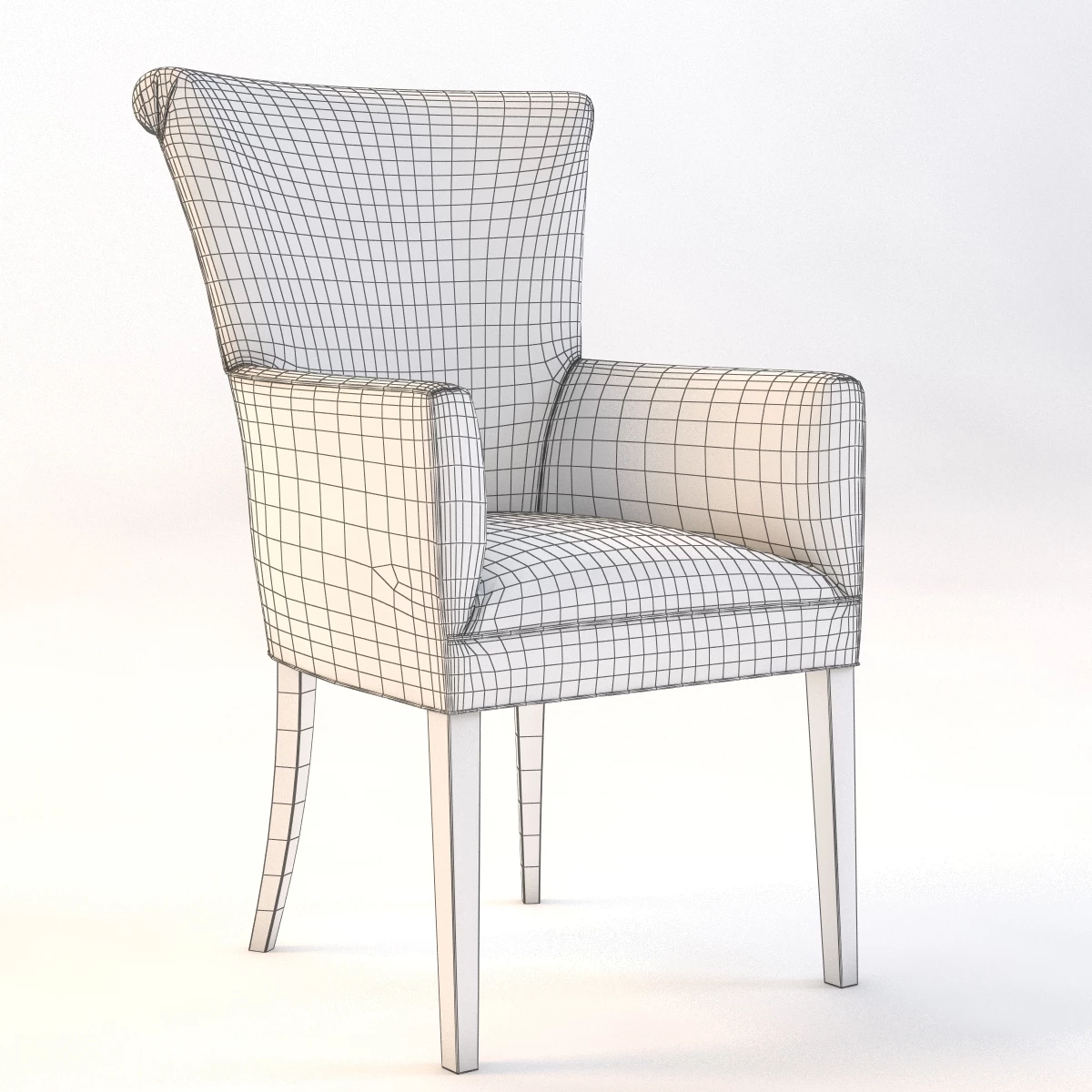 Bolier Classic Armchair 90018 3D Model_08