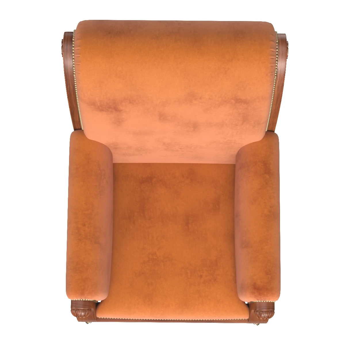 An Exceptional late George IV Carved Mahogany Chair 3D Model_03