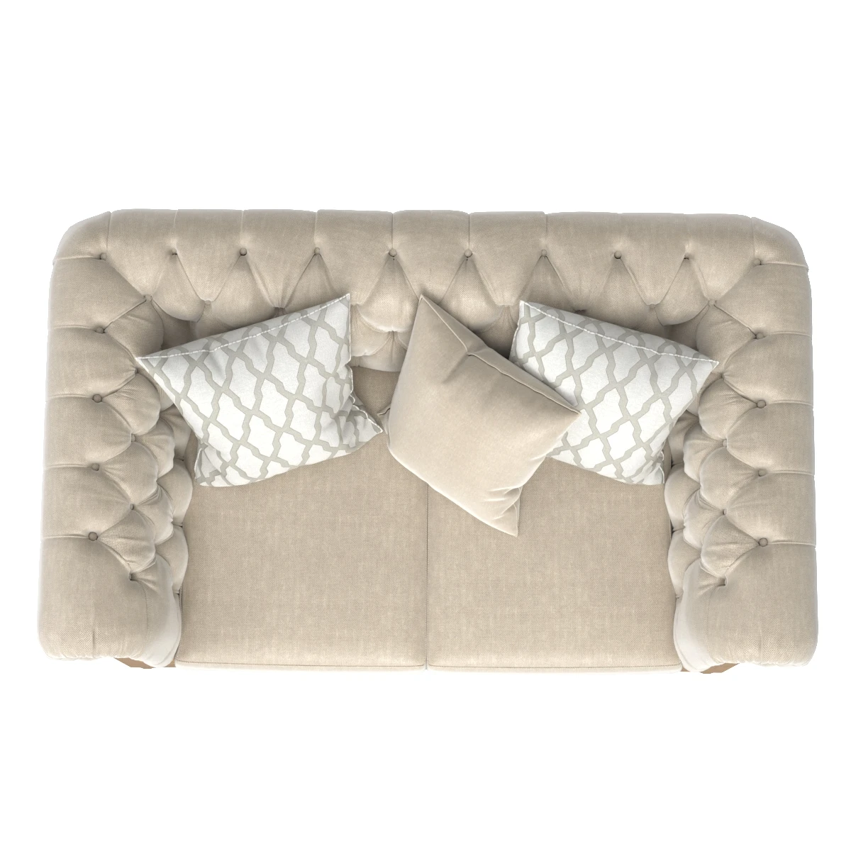 Chalet Cozy Interior Wooden Sofa 3D Model_03