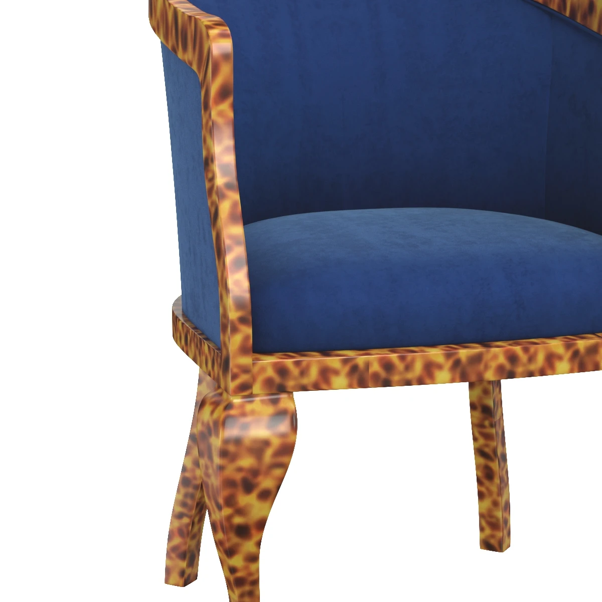 Tub Chair E1006 3D Model_05