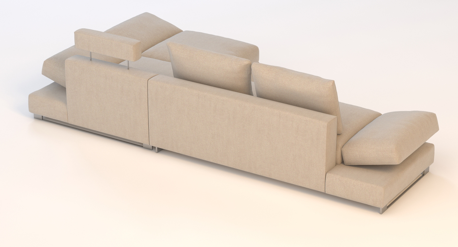 Divani Casa Vasto Modern Fabric Sectional Sofa 3D Model_04