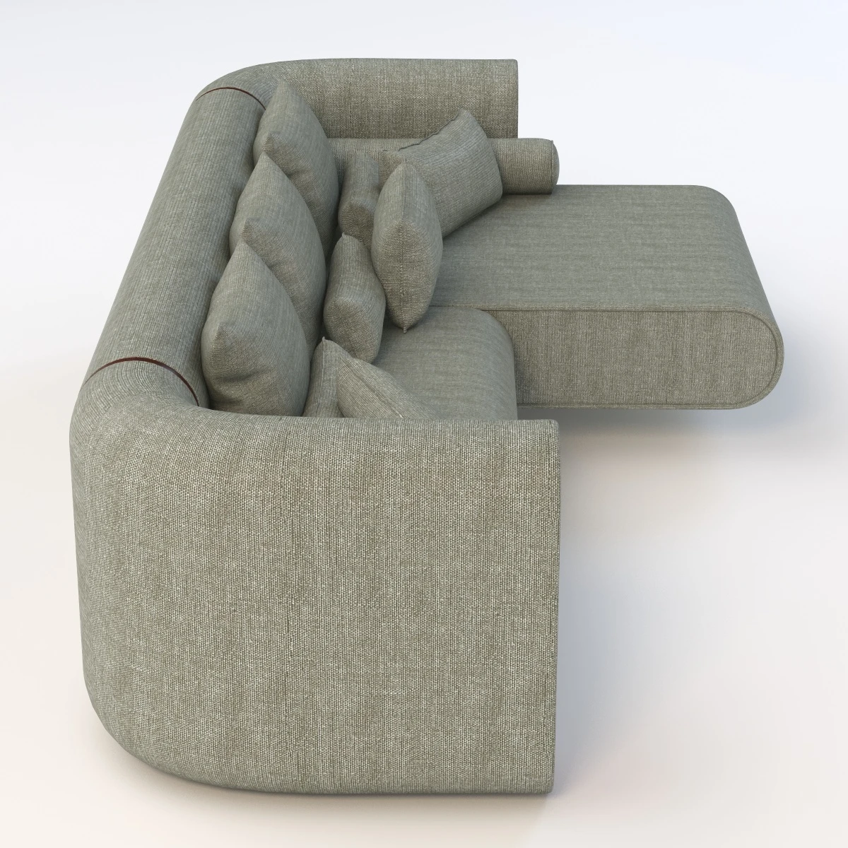 Union Corner Unit Sectional Sofa 3D Model_04