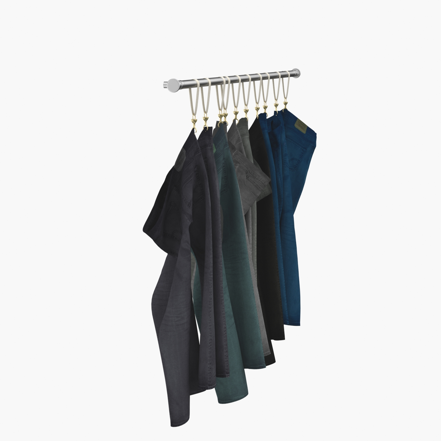 Jeans On Hook 3D Model_03
