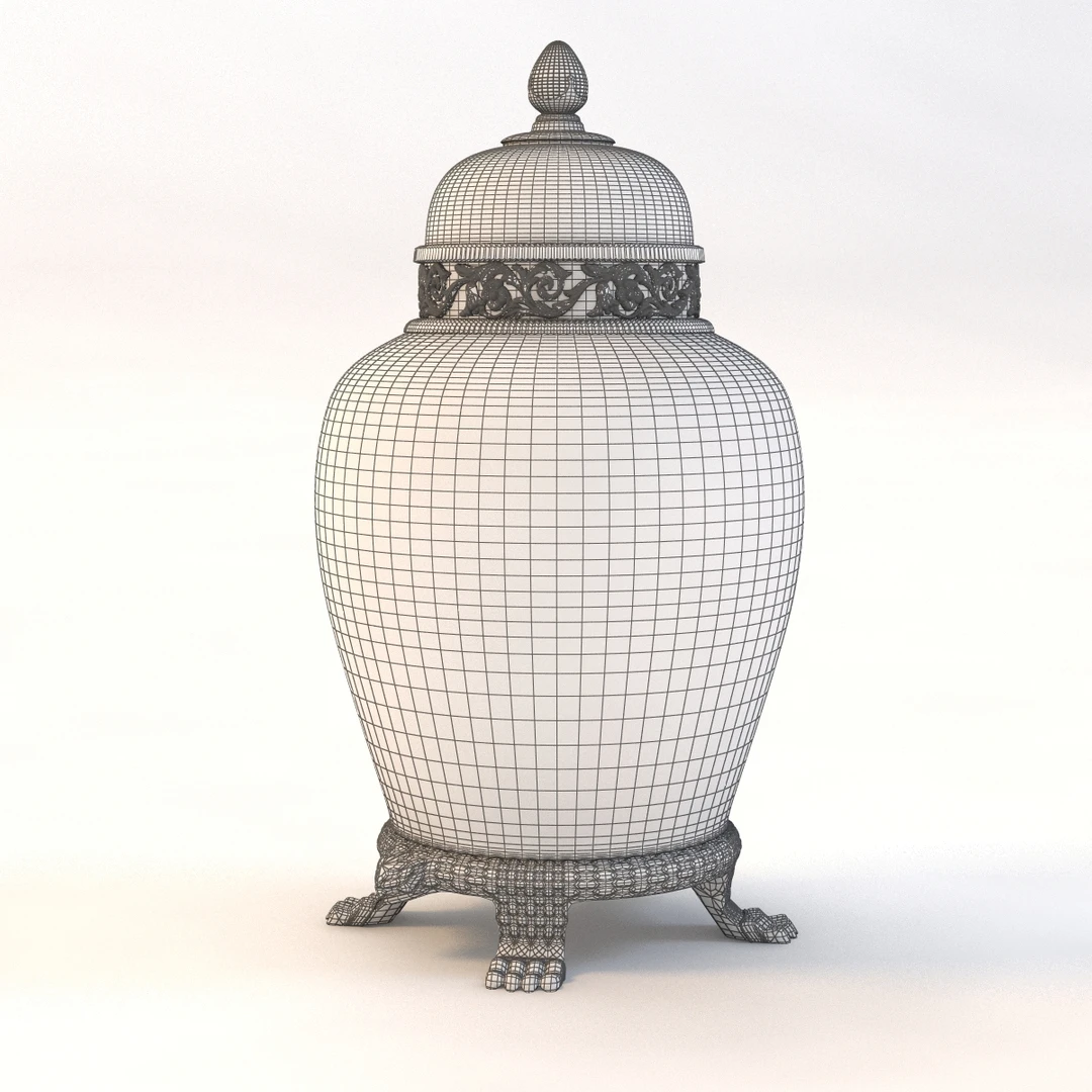 Antique Art Vase 3D Model_010