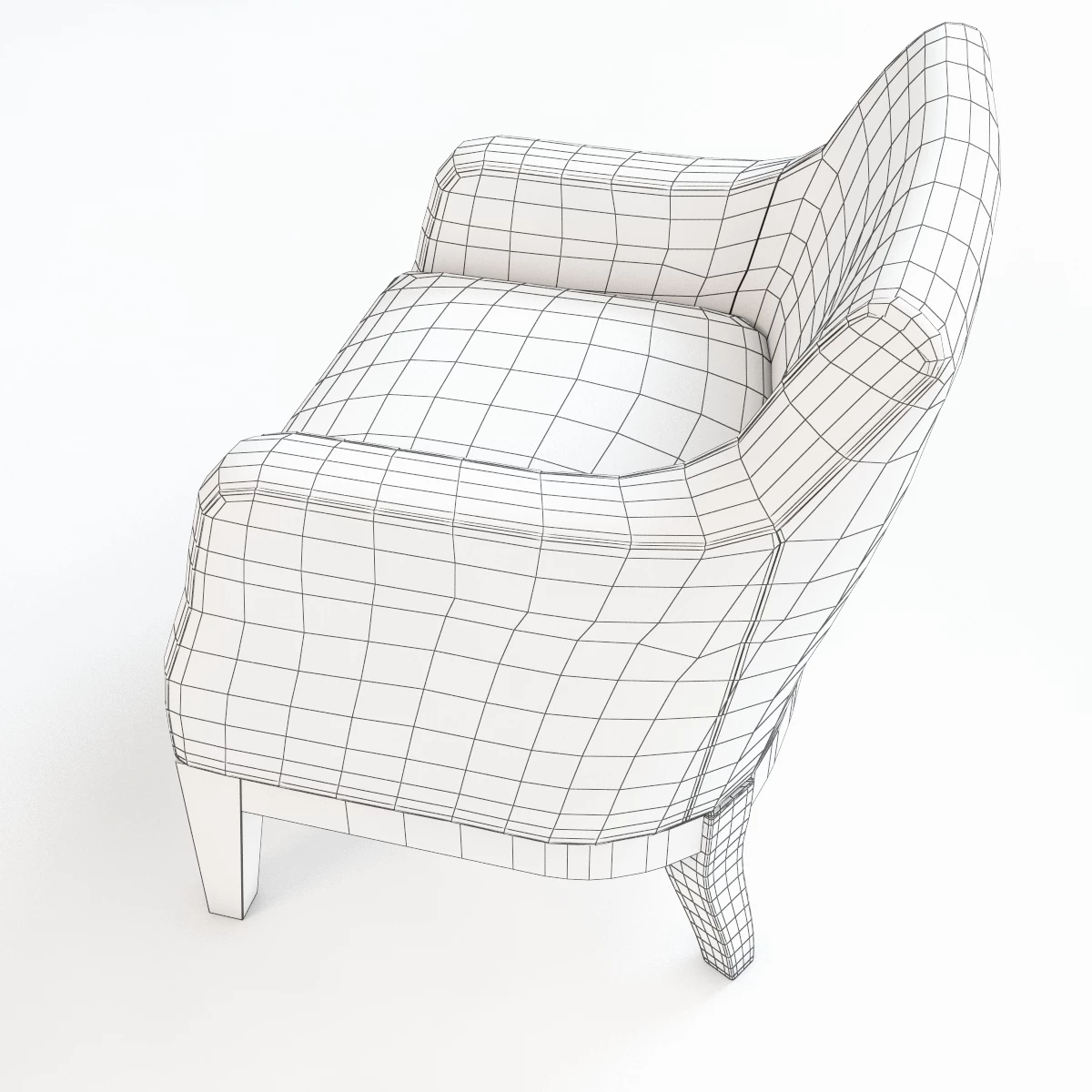 Aziza Armchair 3D Model_08
