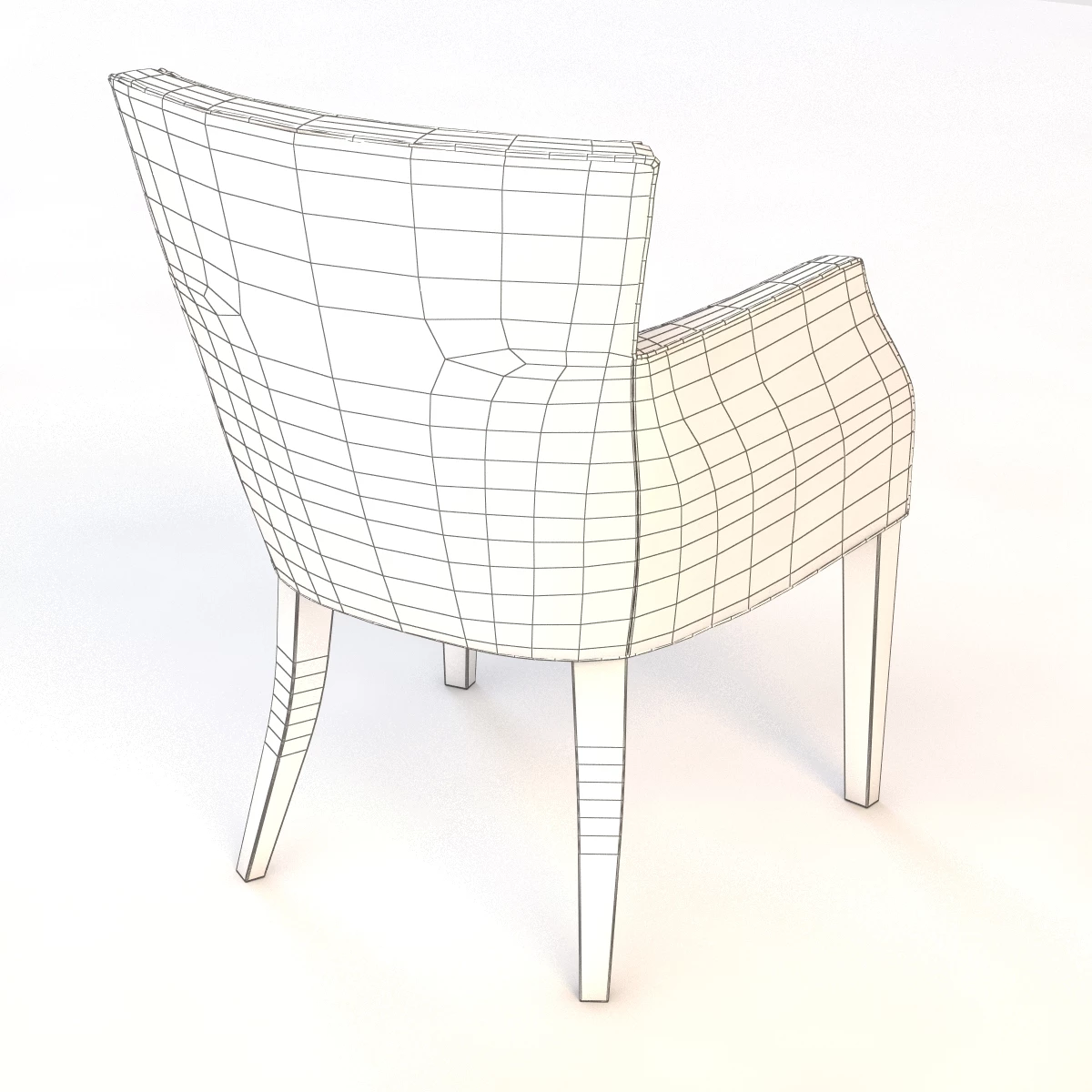 Bolier Modern Luxury Dining Chair 90016 3D Model_011