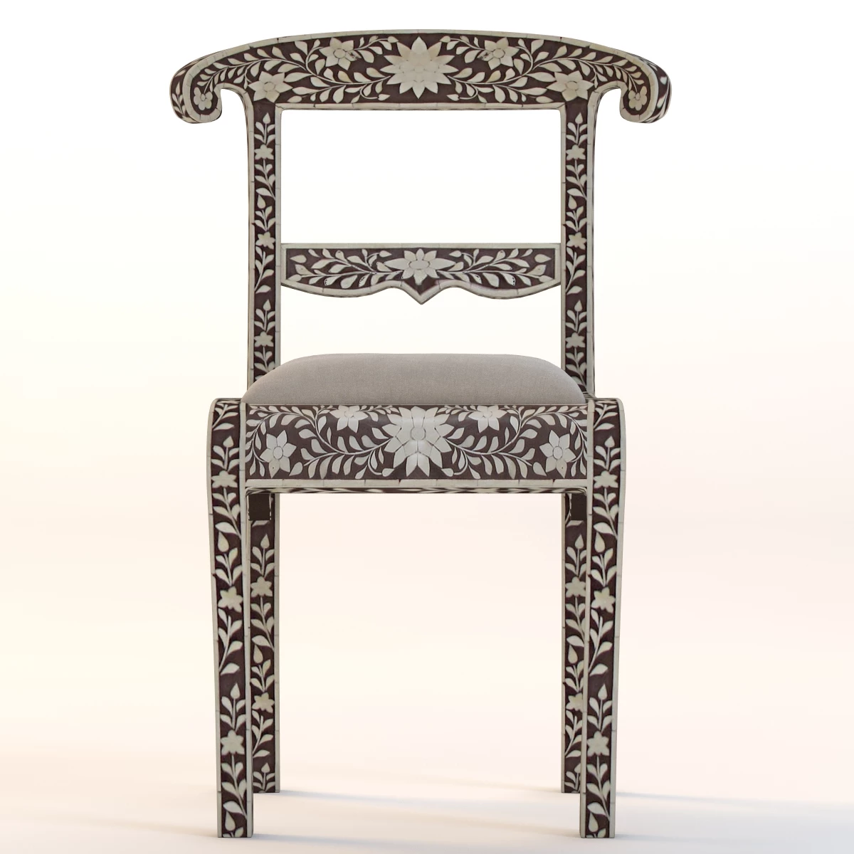 Bone Inlay Chair 3D Model_08
