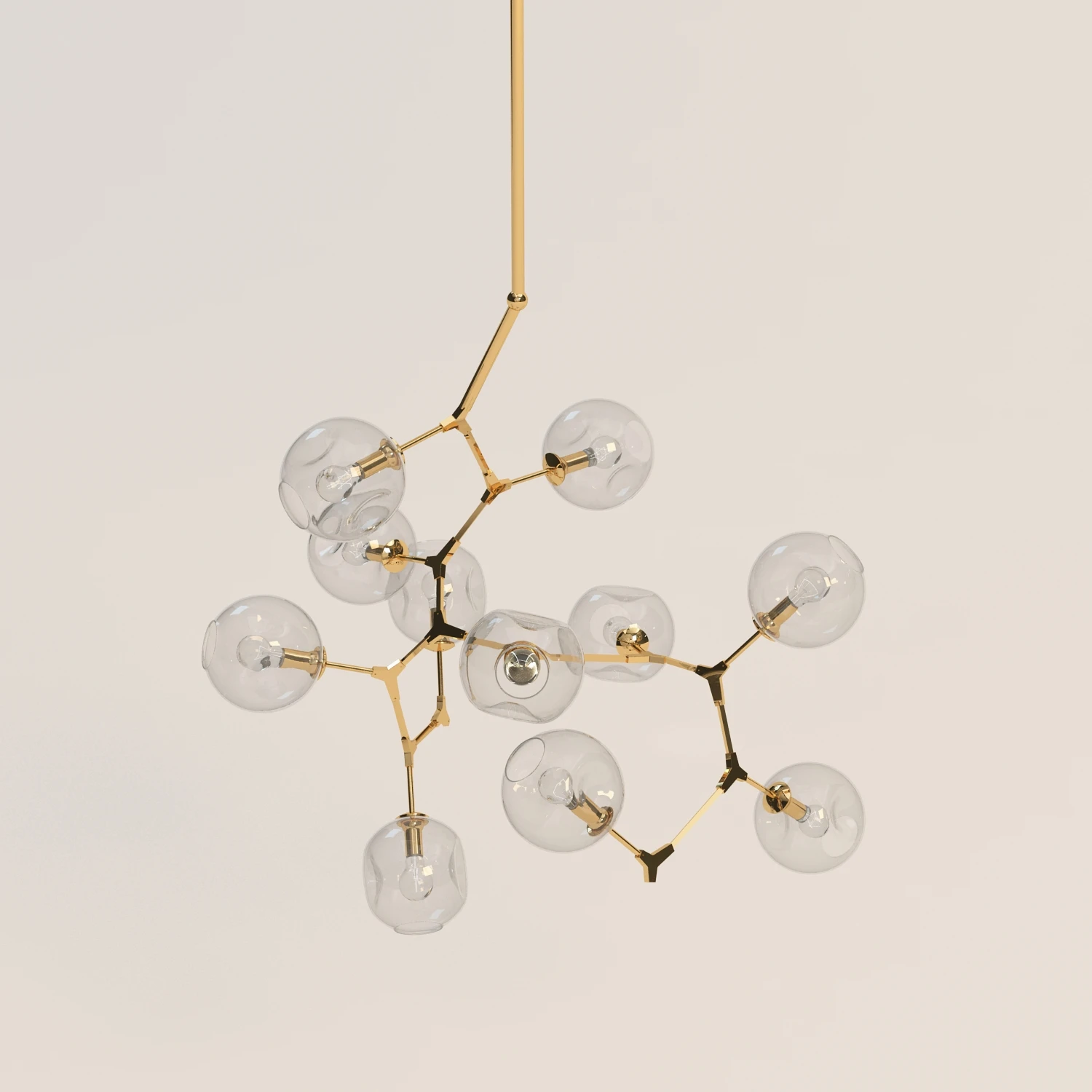 Branching Bubble Globe Pendant 3D Model_03
