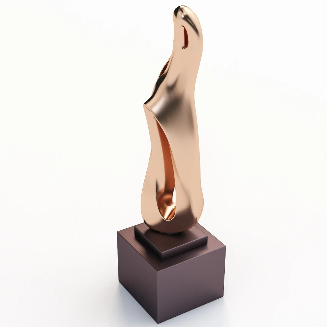 Bronze Sculpture 3 3D Model_08