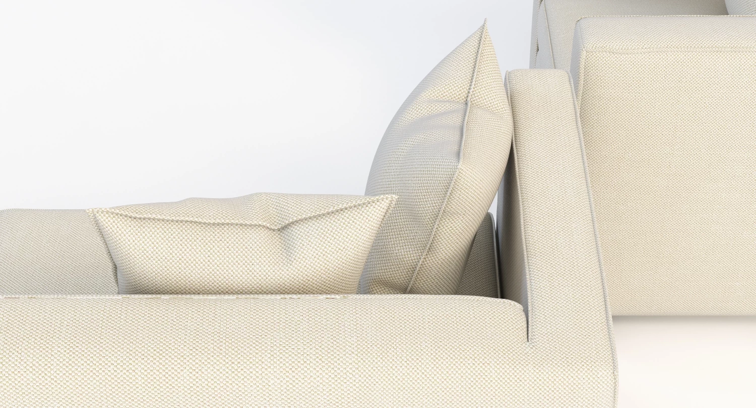 Club Cement Chair and Sofa 3D Model_07