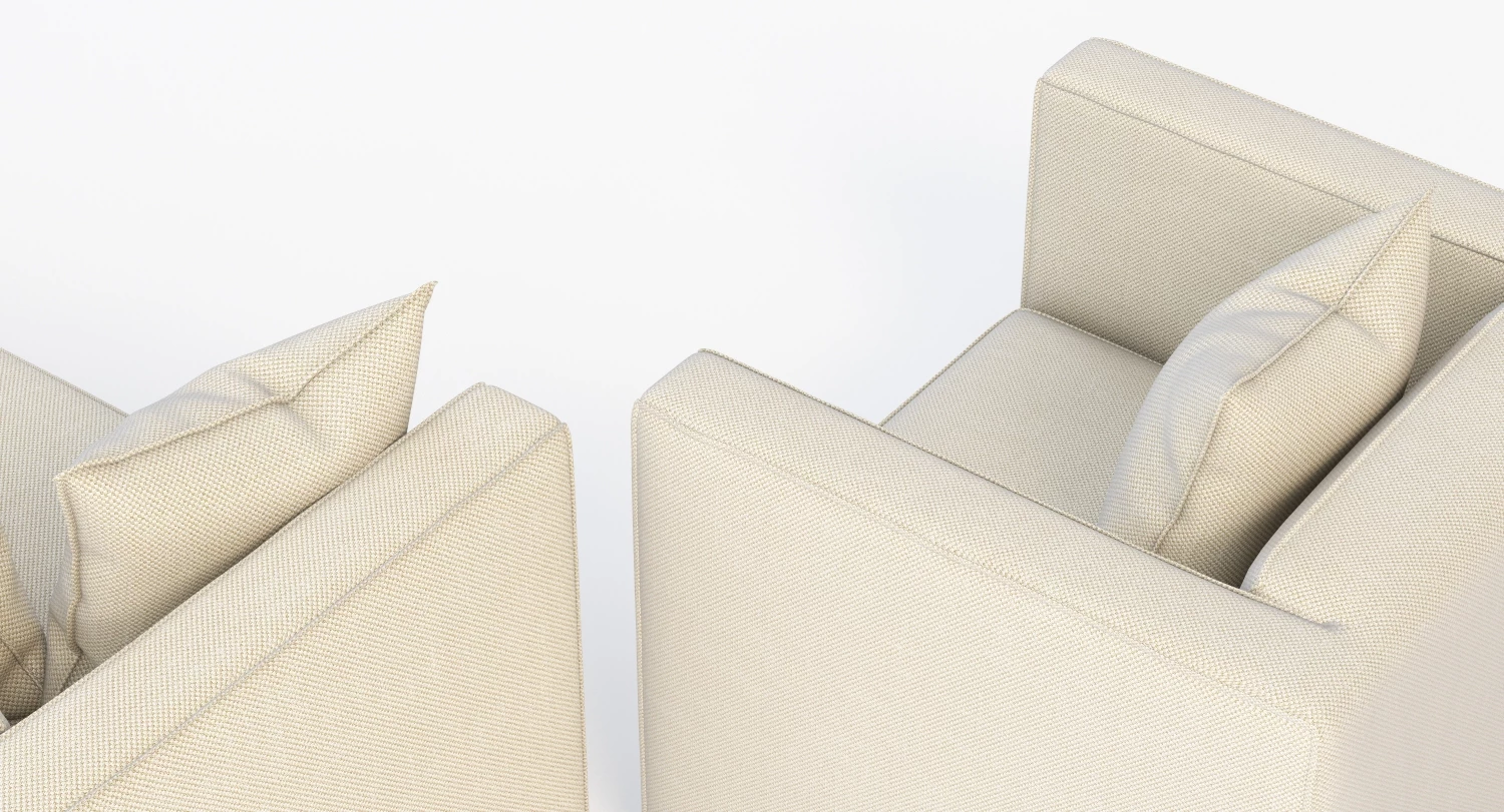 Club Cement Chair and Sofa 3D Model_05