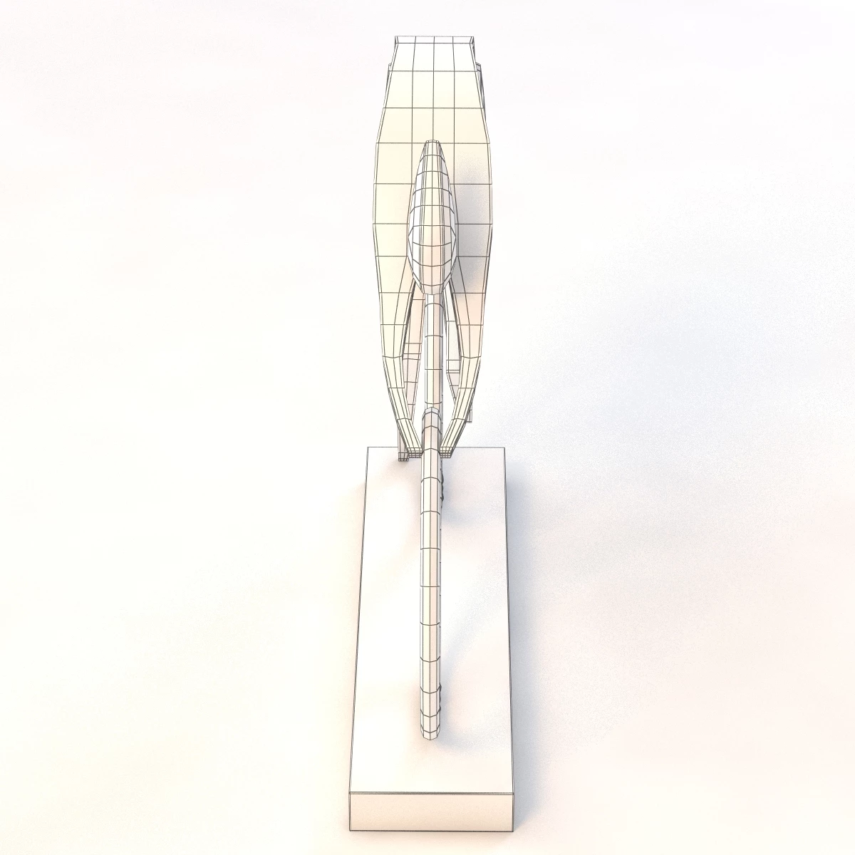 Cyclist Bronze Sculpture 3D Model_010