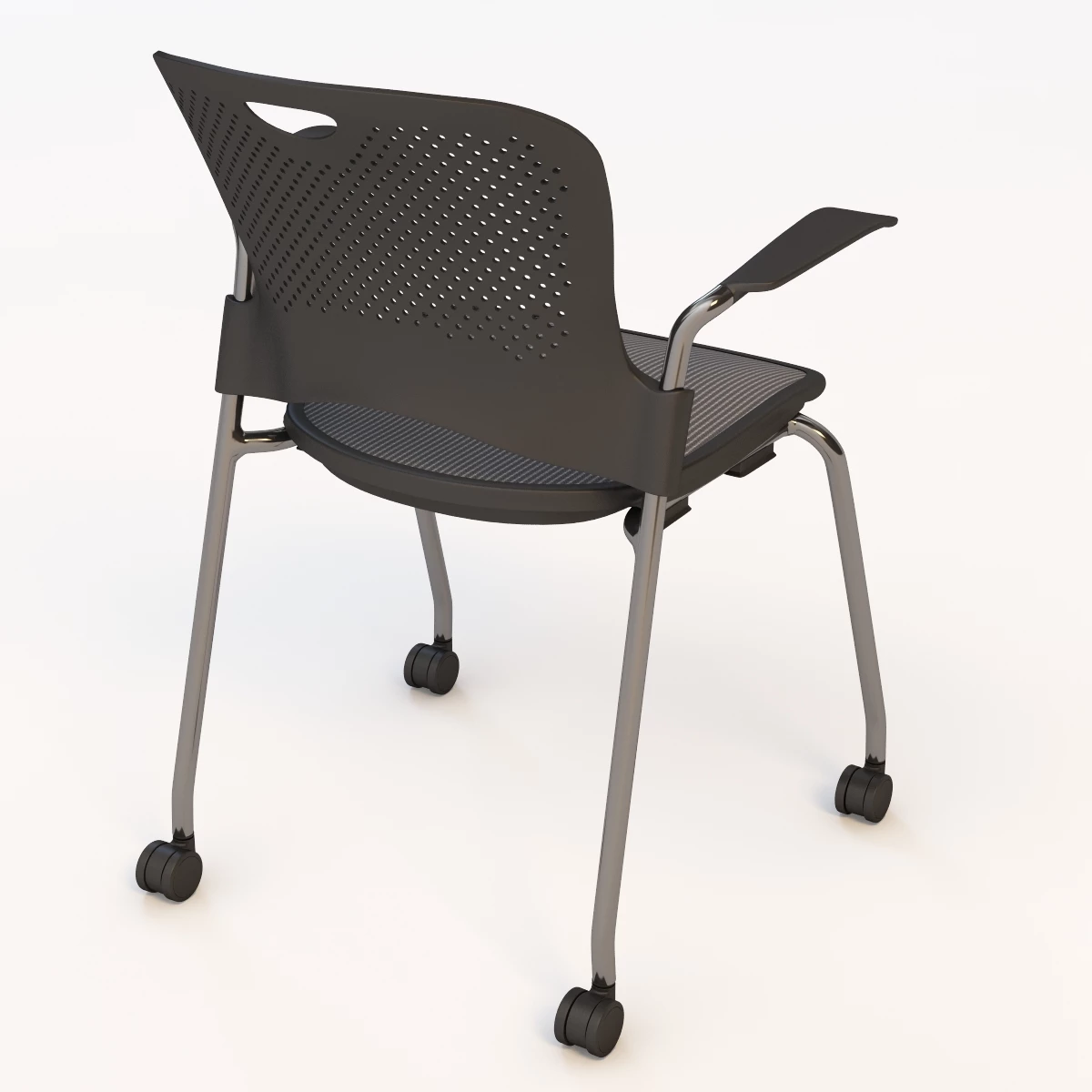 Detailed Herman Miller Caper Stacking Chair 3D Model_04