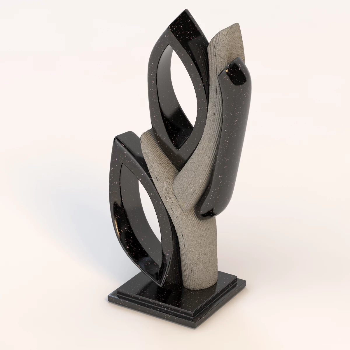 Dot Art Abstract Sculpture 3D Model_04