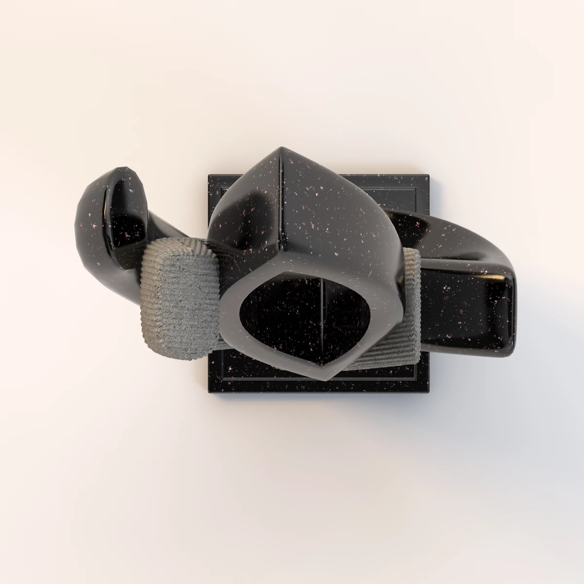 Dot Art Abstract Sculpture 3D Model_07