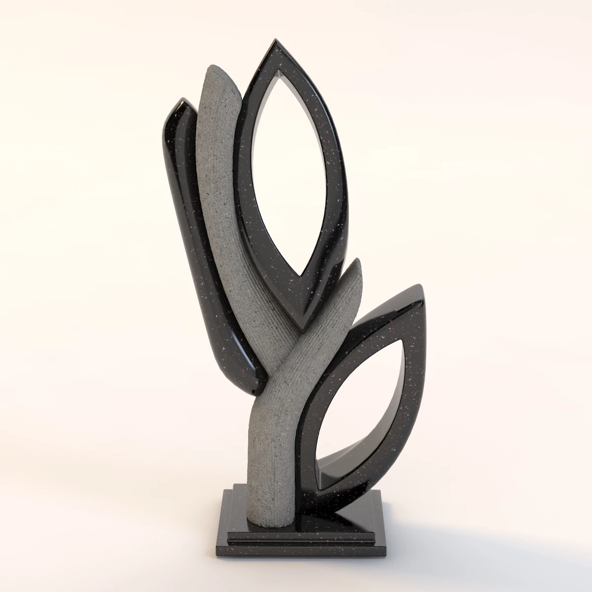 Dot Art Abstract Sculpture 3D Model_08