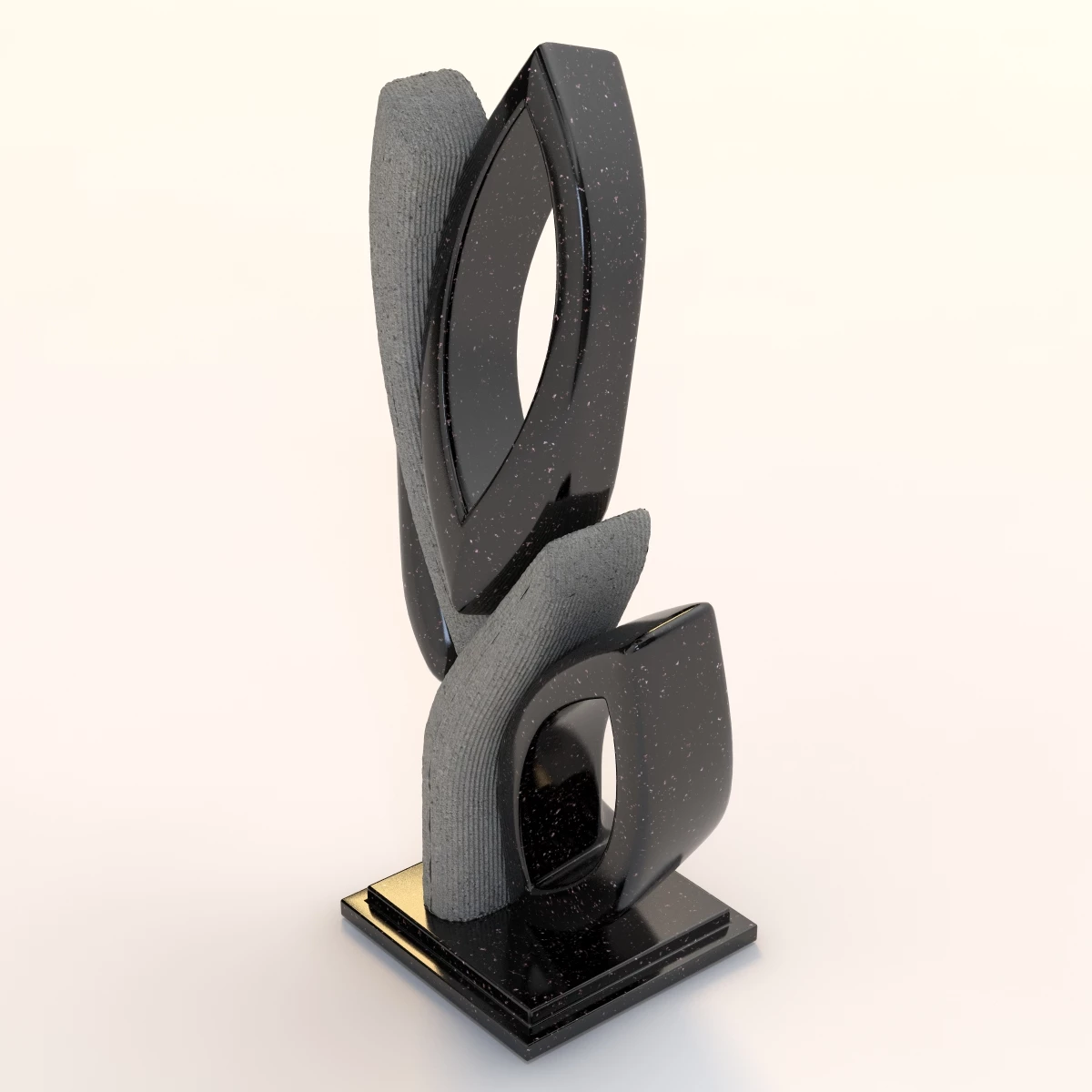 Dot Art Abstract Sculpture 3D Model_05