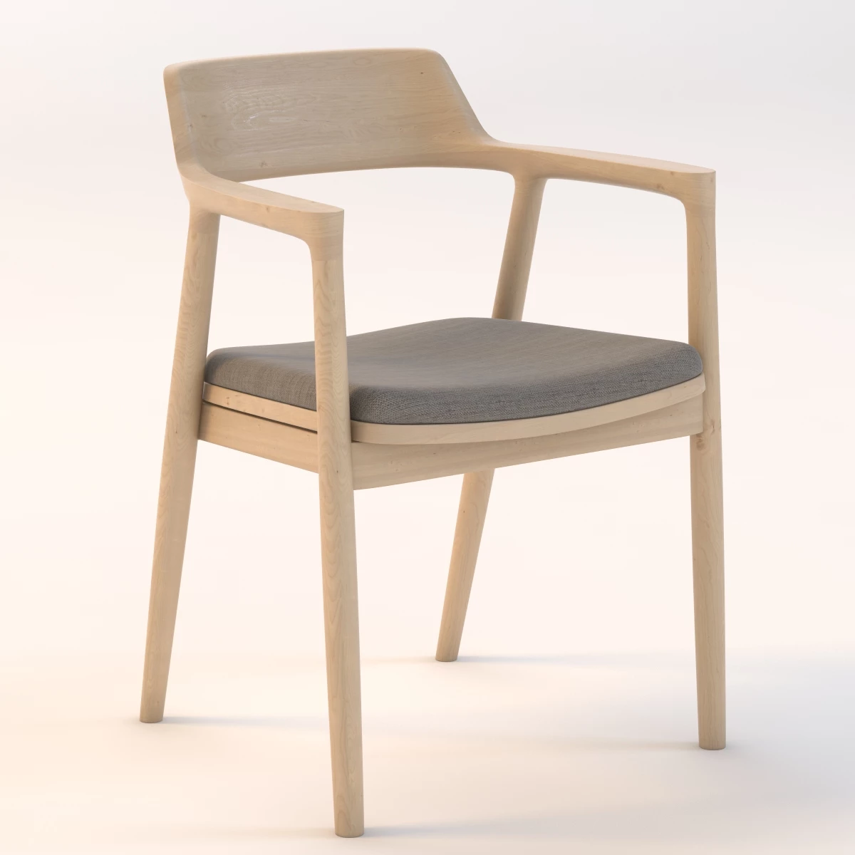 Hiroshima Lounge Chair 3D Model_01