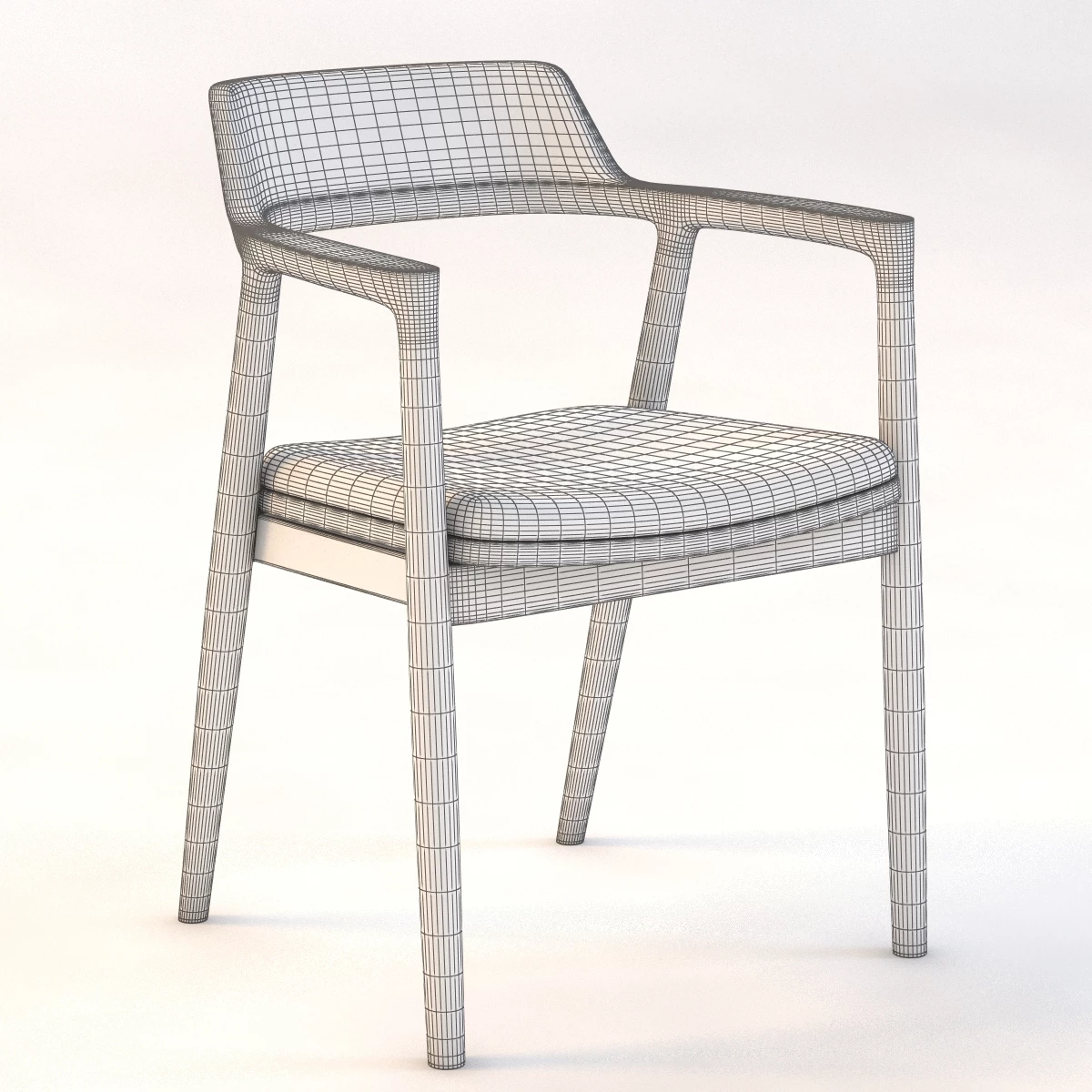 Hiroshima Lounge Chair 3D Model_09
